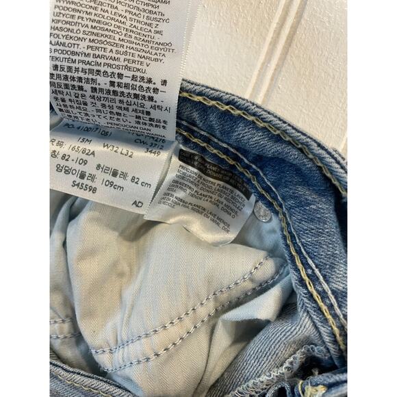 LEVI’S BOLD CURVE LOW RISE SKINNY Jeans Light Blue Sz. 15 W32x L32 - Women’s - Picture 9 of 10